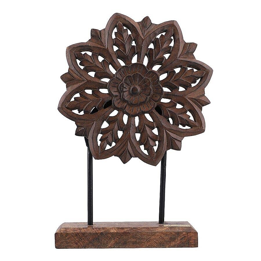 NAKKASHI - Hand Carved Decorative Sculpture - Natural