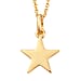 Platinum Overlay Sterling Silver Letter Star Pendant with Chain (Size 20)
