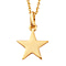 Platinum Overlay Sterling Silver Letter Star Pendant with Chain (Size 20)
