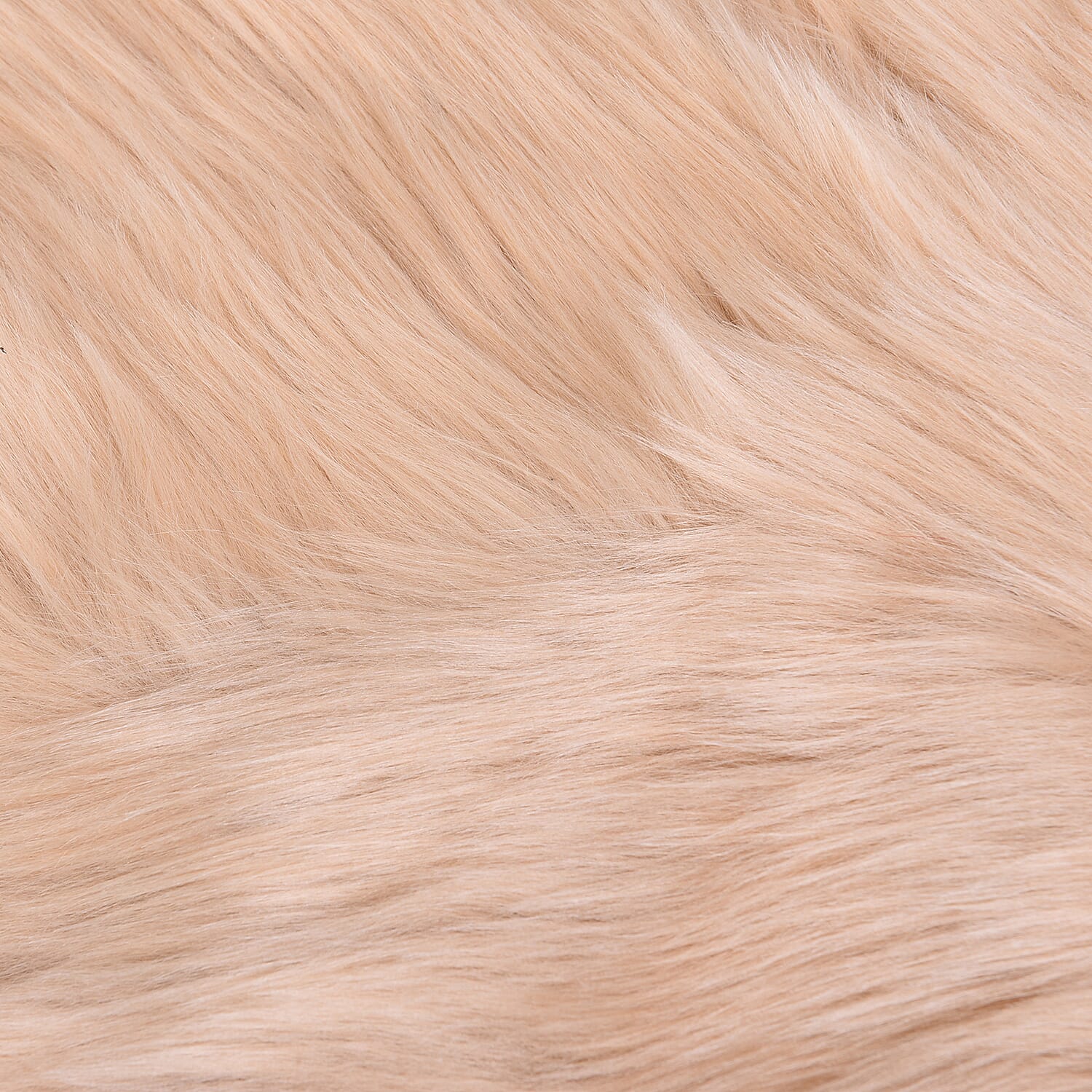 3 Piece Set- Long Pile Faux Fur Rug (100x180cm) with 2 Sofa Cushion Covers (45x45cm-2Pcs) - Gold