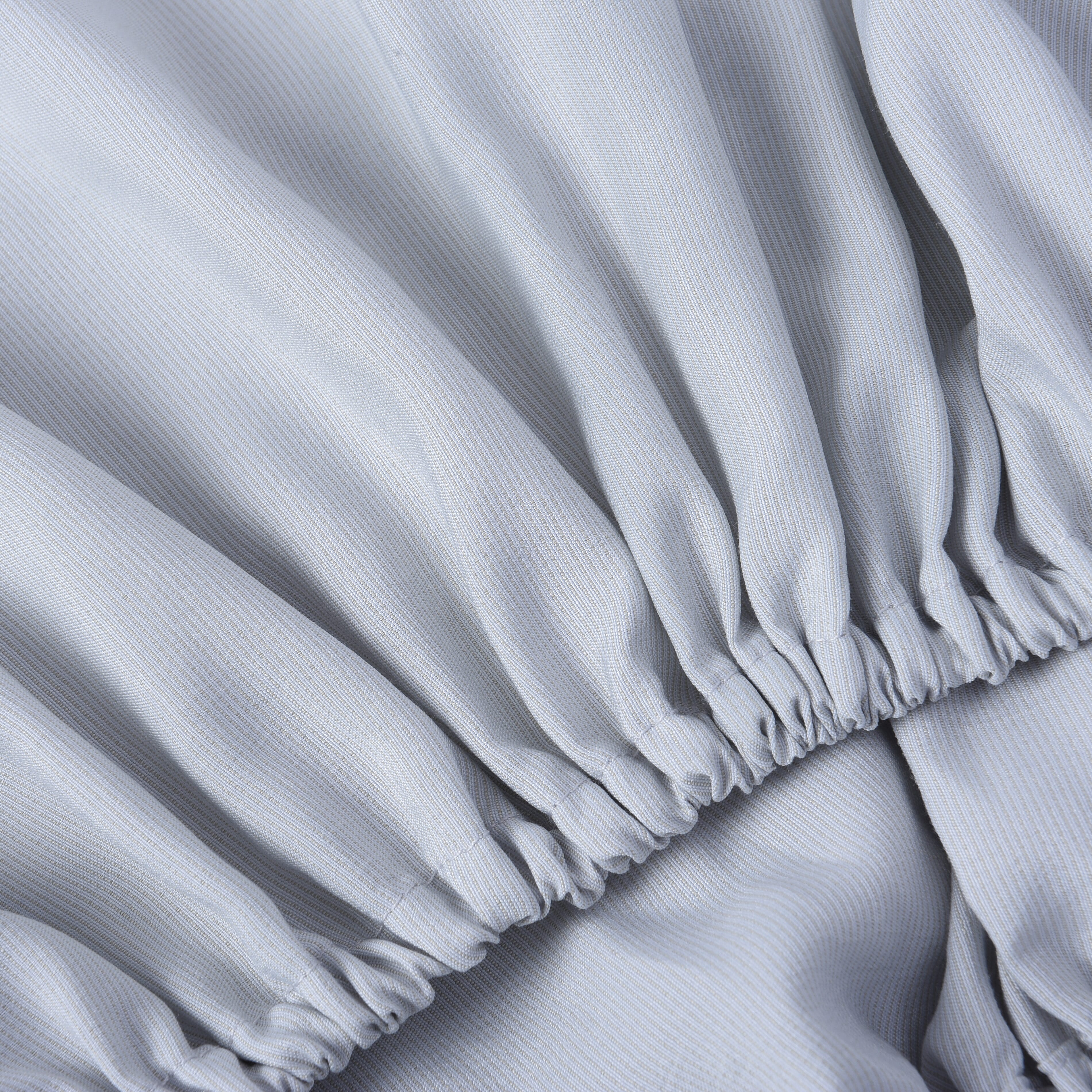 4 Piece Set - Super Soft Copper Infused 1 Fitted Sheet (140x190+30 Cm), 1 Flat Sheet (230x265 Cm) and 2 Pillowcase (50x75 cm) (Size Double) - Light Grey