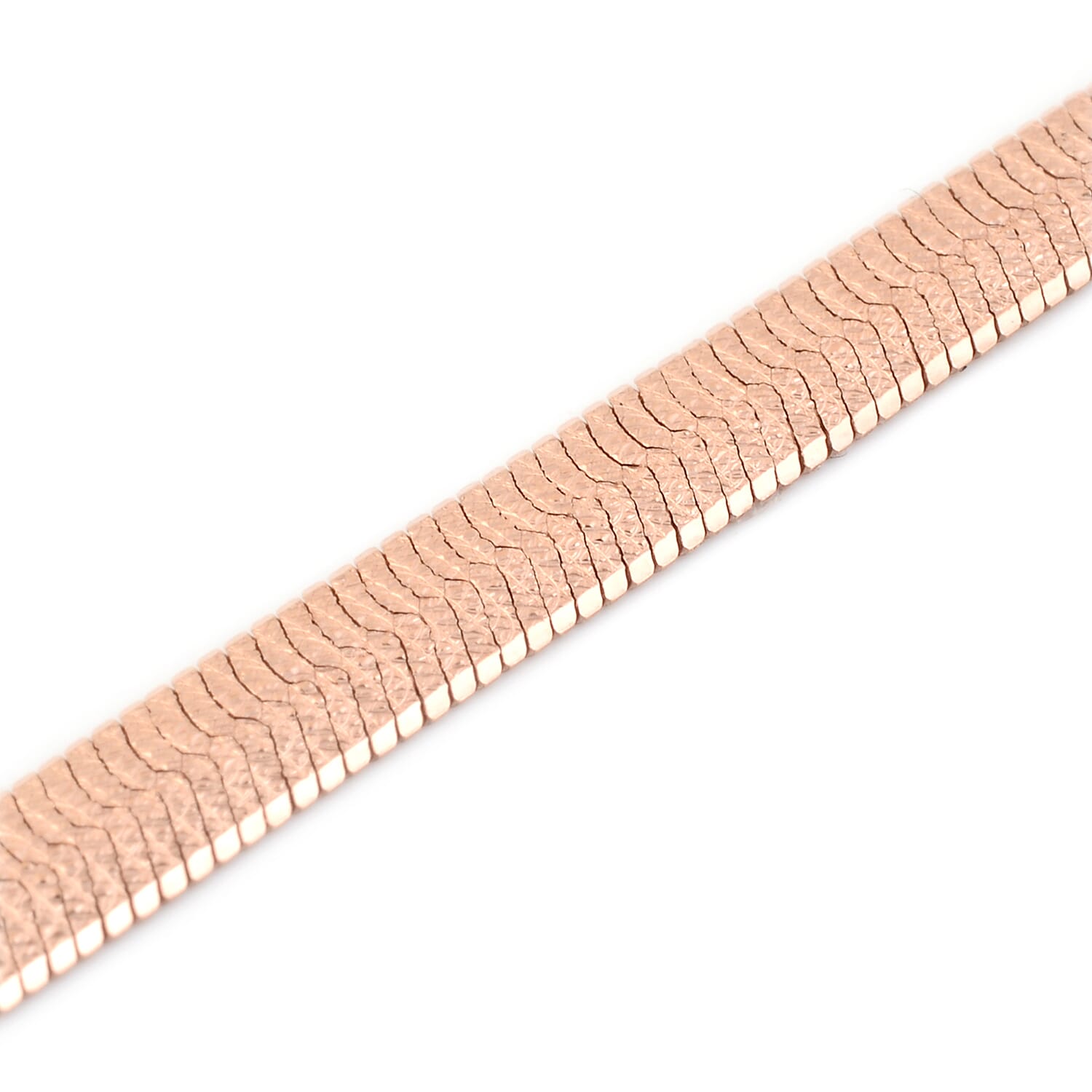 Made in Italy - Rose Gold Overlay Sterling Silver Bracelet (Size 7.5)