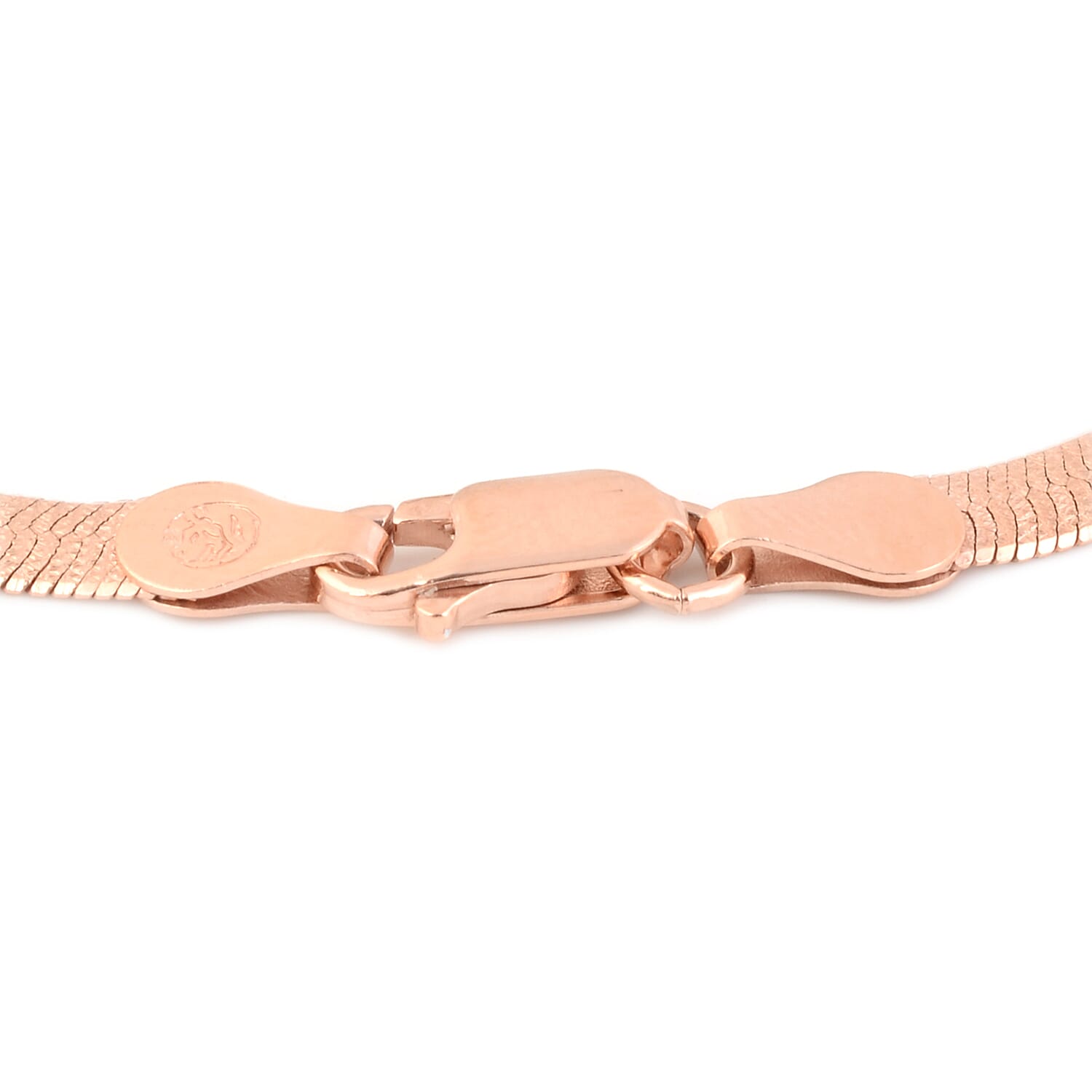 Made in Italy - Rose Gold Overlay Sterling Silver Bracelet (Size 7.5)
