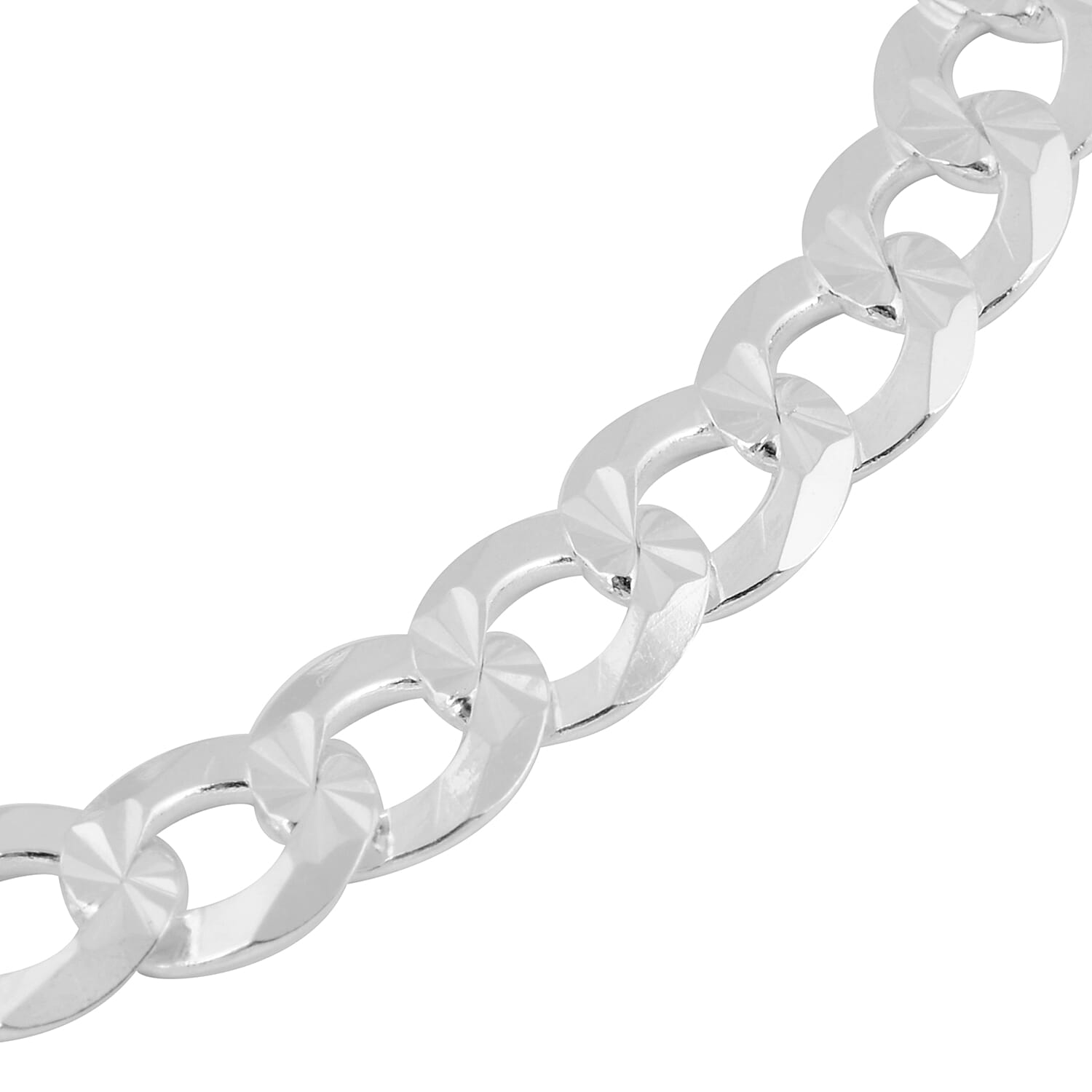 Made in Italy - Sterling Silver Bracelet (Size 7.5), Silver wt 7.14 Gms