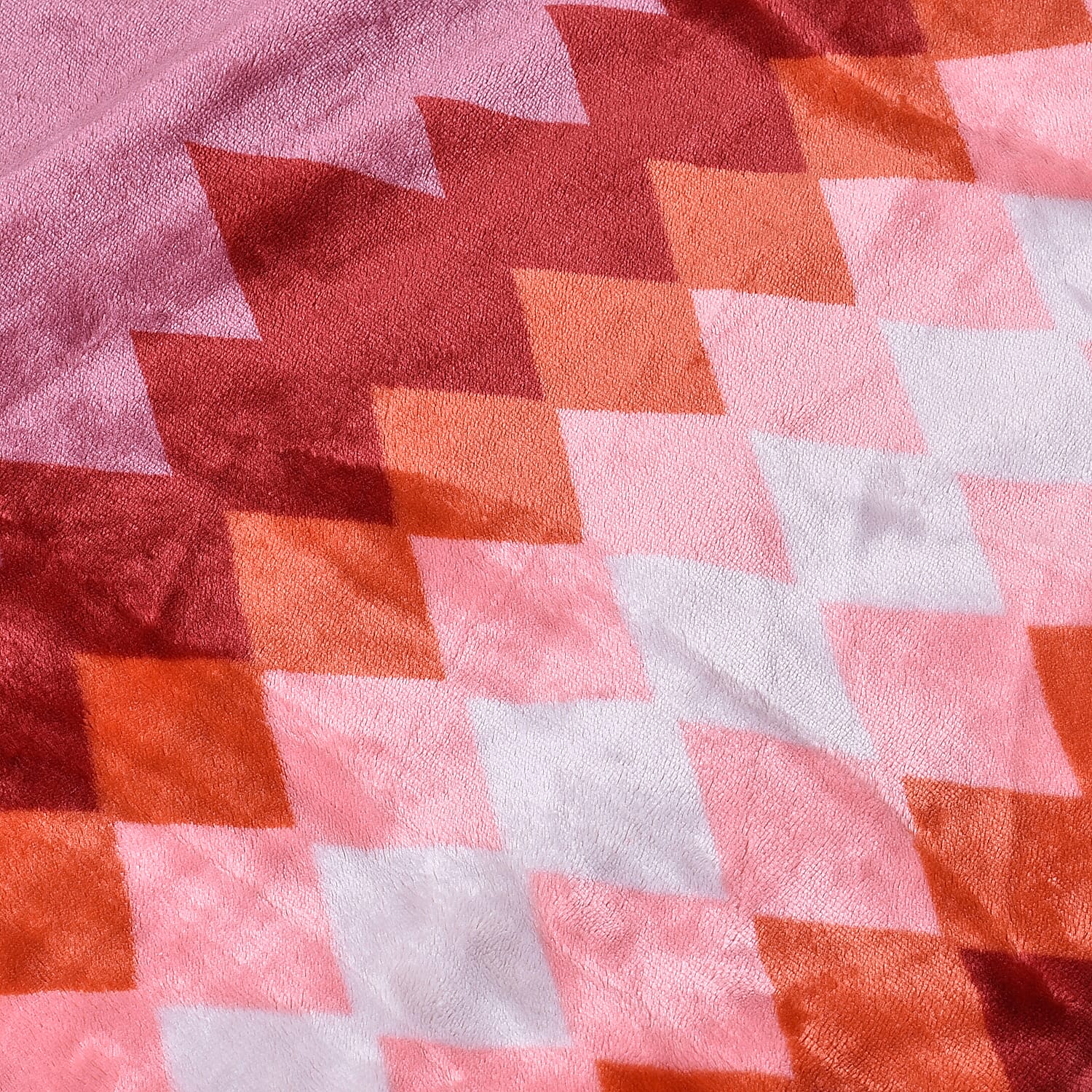 Santa Fe Collection - Flannel Sherpa Blanket (200x150cm) - Pink - Oeko Tex Certified - 220 GSM Sherpa - 270 GSM Flannel