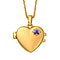 Tanzanite Heart Locket Pendant With Chain ( Size 18)  in Platinum Overlay Sterling Silver, Silver Wt 5.92 Gms