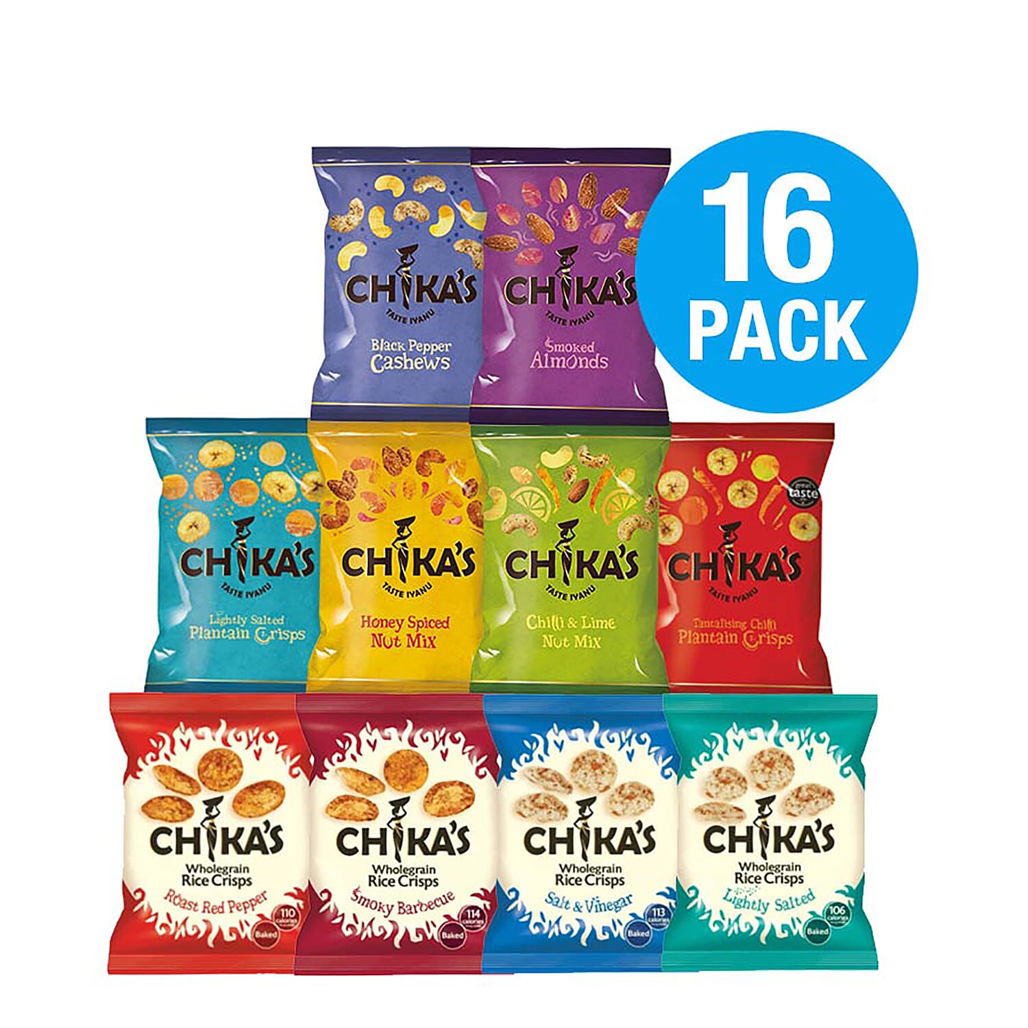 CHIKAS Nuts & Crisps 16 Piece Mega Box