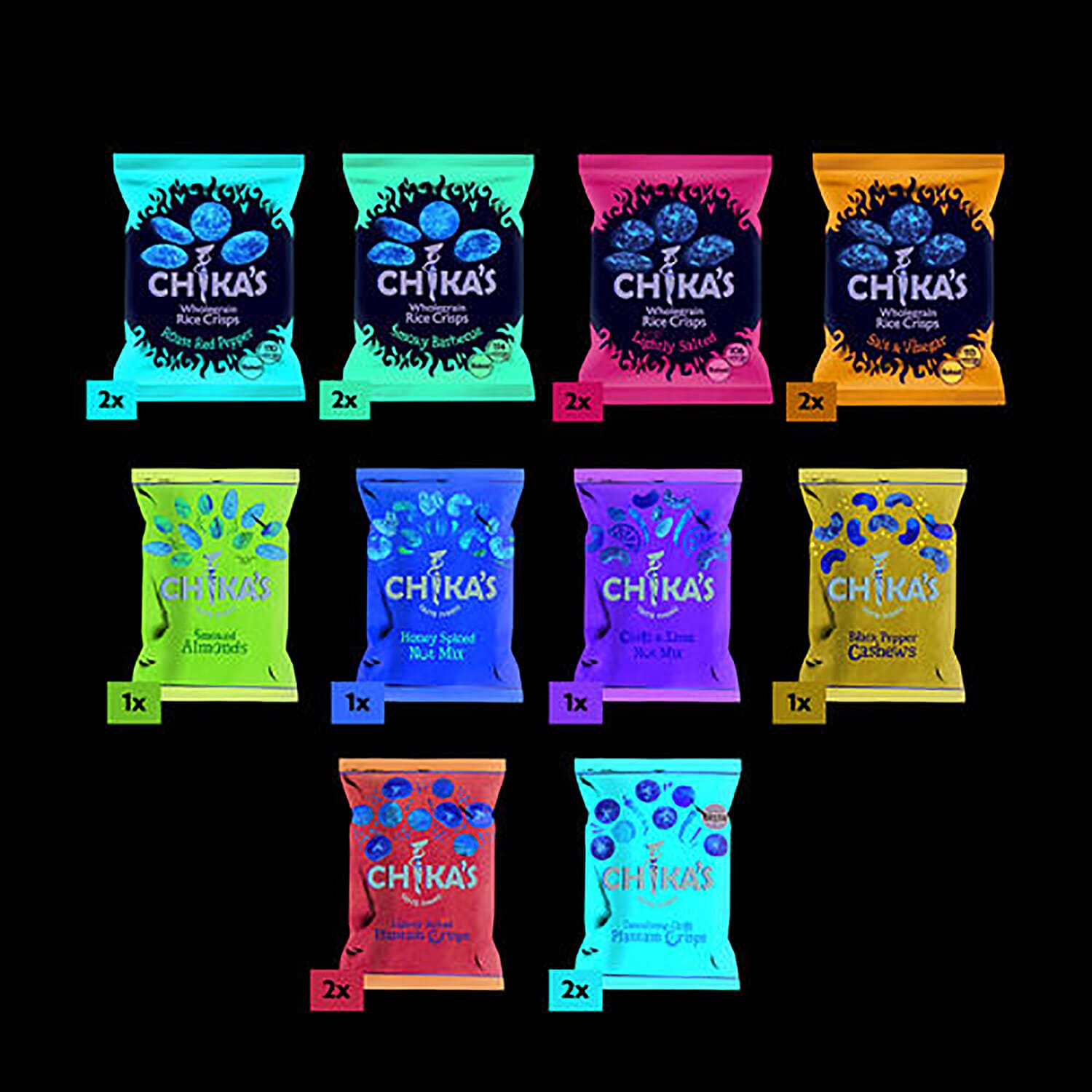 CHIKAS Nuts & Crisps 16 Piece Mega Box