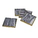 Set of 4 - Square Shaped Marble Coasters (Size 10x10cm) - Grey