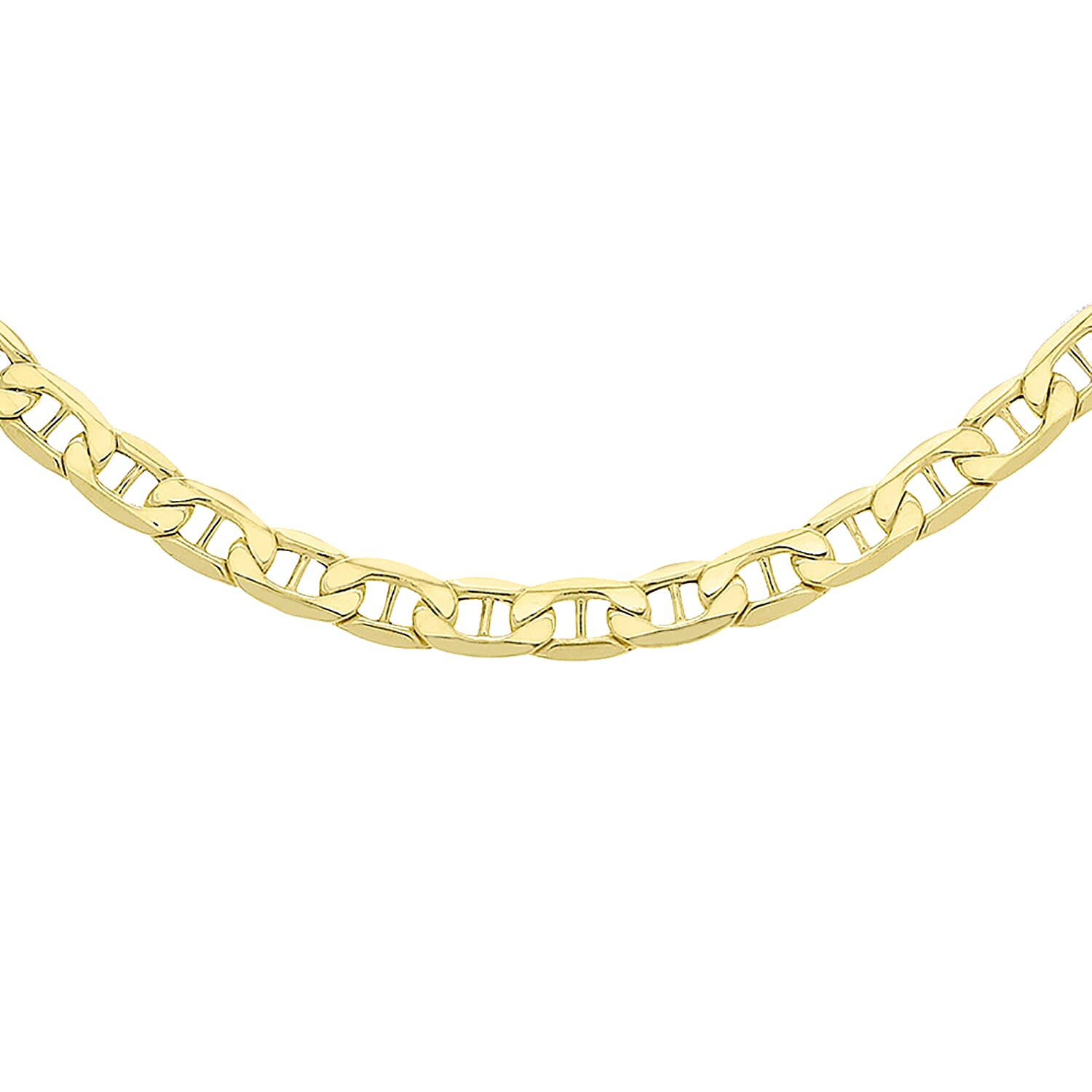 Hatton Garden Close Out 9K Yellow Gold Rambo Necklace (Size 20), Gold wt 8.10 Gms