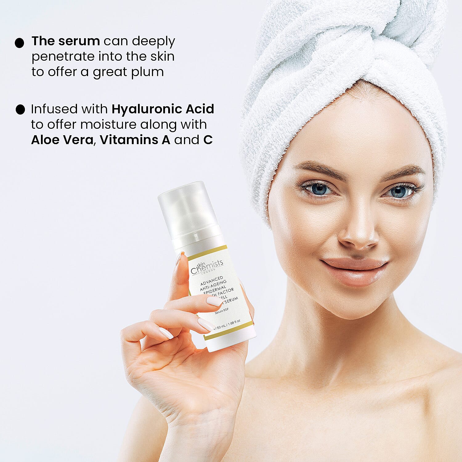 Skin Chemists- Advanced Anti - Ageing Epidermal Growth Factor Cell Regrowth Serum - 50ml