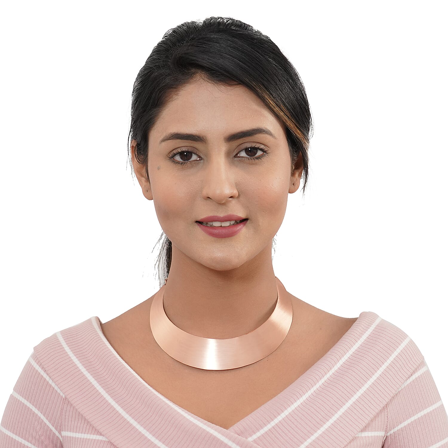 Matte Necklace (Size 16) in Bronze Tone