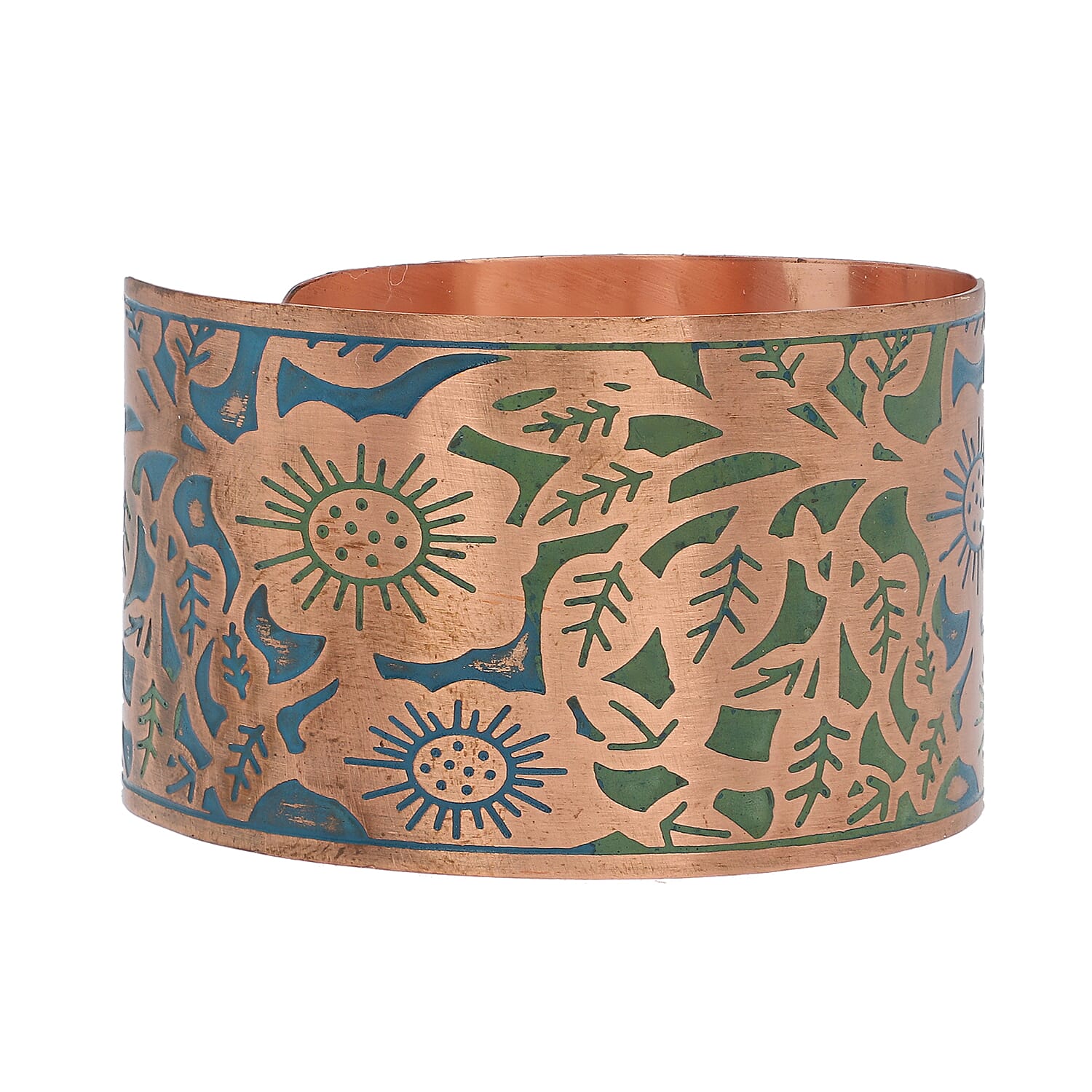 Antique Patina Cuff Bangle (Size 7)