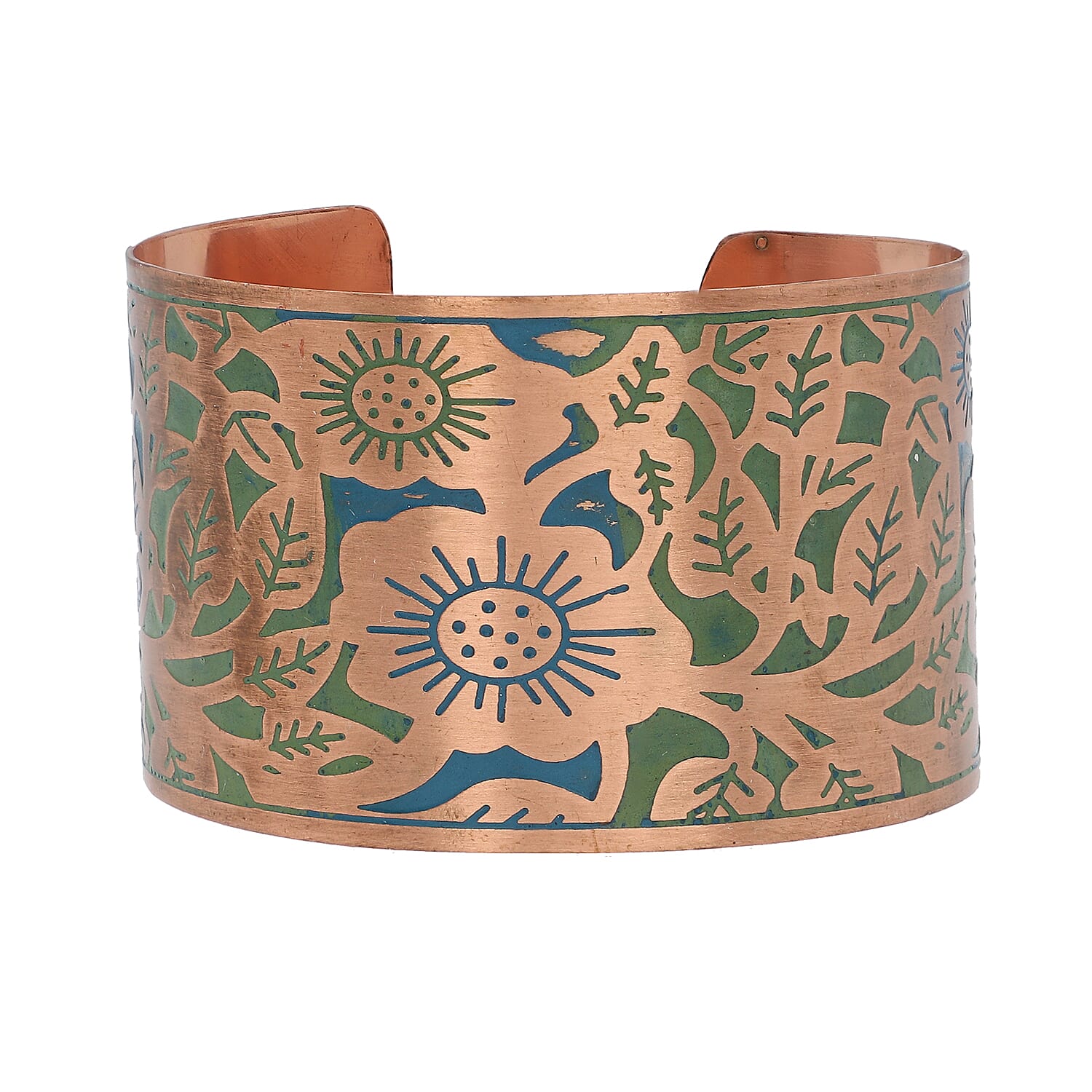 Antique Patina Cuff Bangle (Size 7)