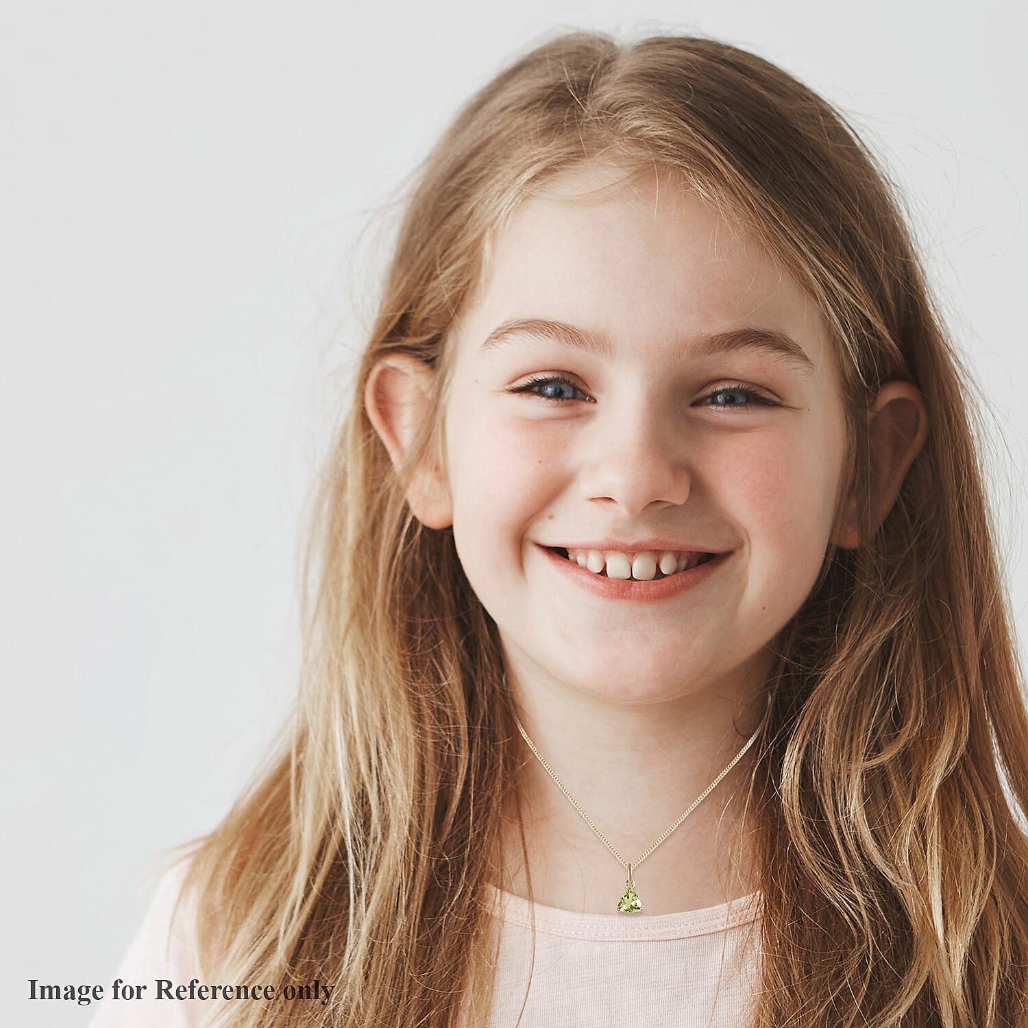 9K Y Gold Hebei Peridot Solitaire Pendant 0.50 Ct.