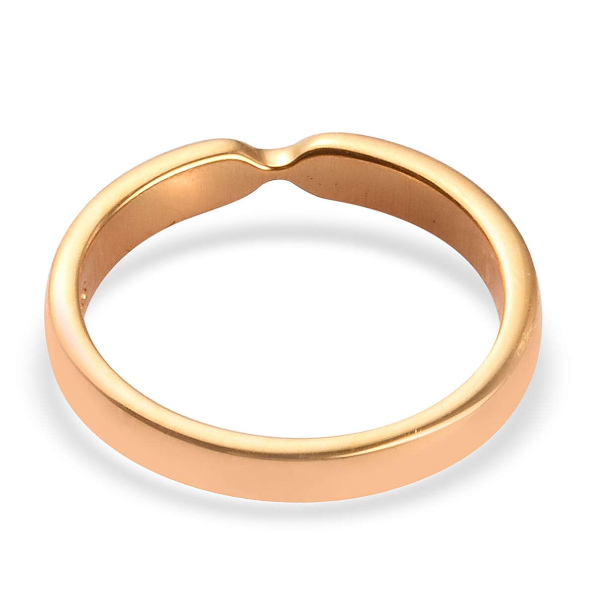 14K Gold Overlay Sterling Silver Arrow Band Ring