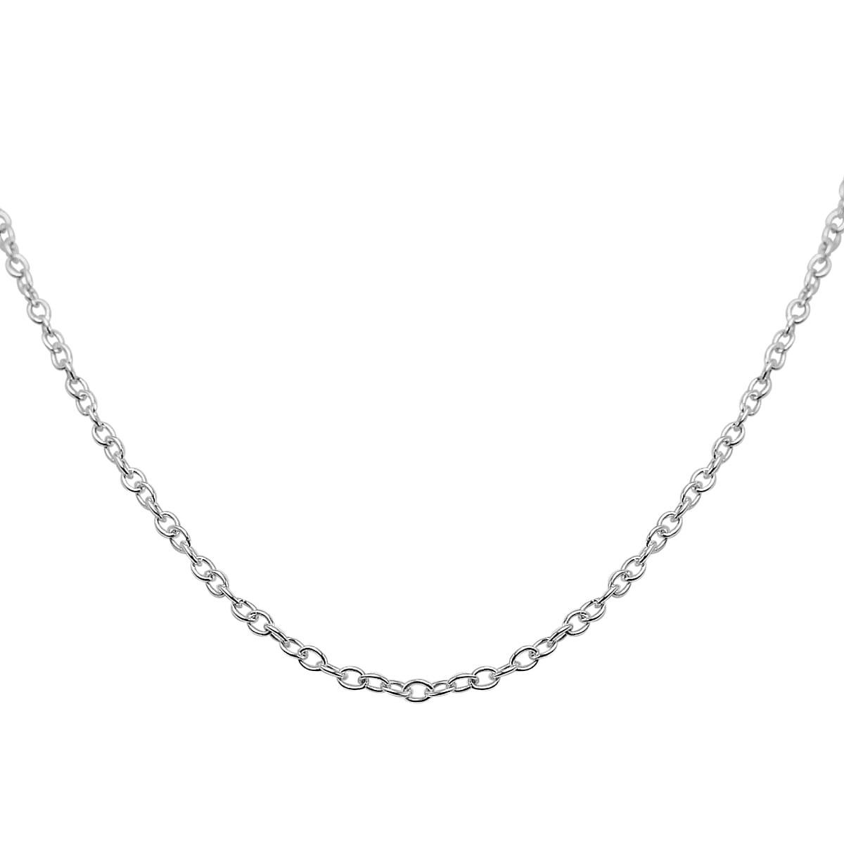 Hatton Garden Close Out Deal- Italian Made Sterling Silver Trace Chain (Size 16) with Spring Ring Clasp