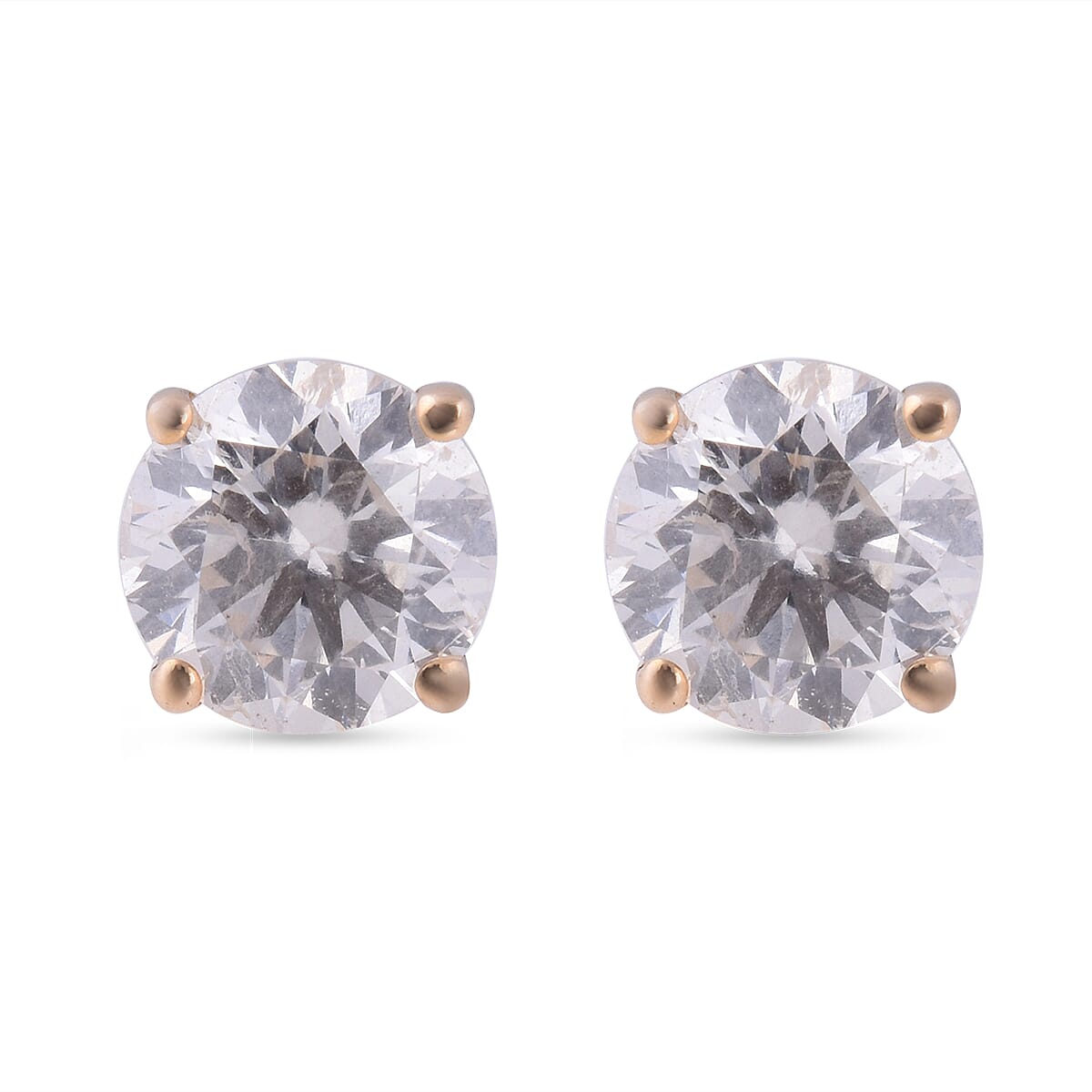 Diamond (0.50 Ct) 14K Y Gold Earring  0.500  Ct.