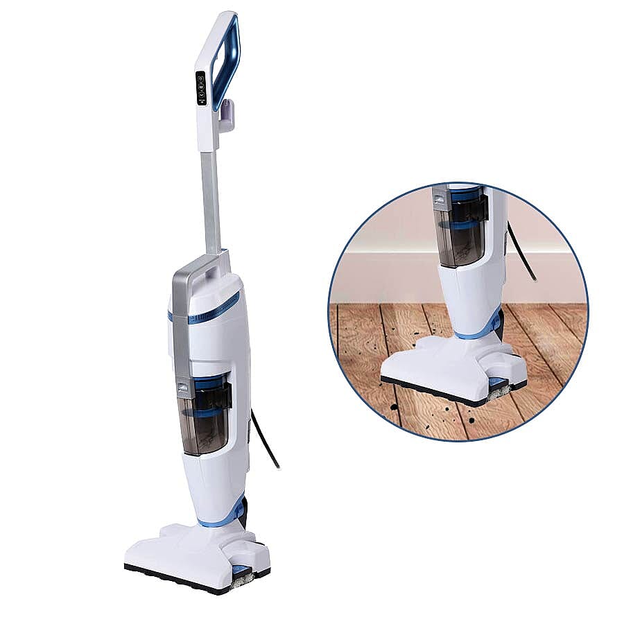 Homesmart 2-in-1 Steam Vacuum Cleaner (114x32x25cm) and Carpet Glider (25.65x23.54x4.18cm)
