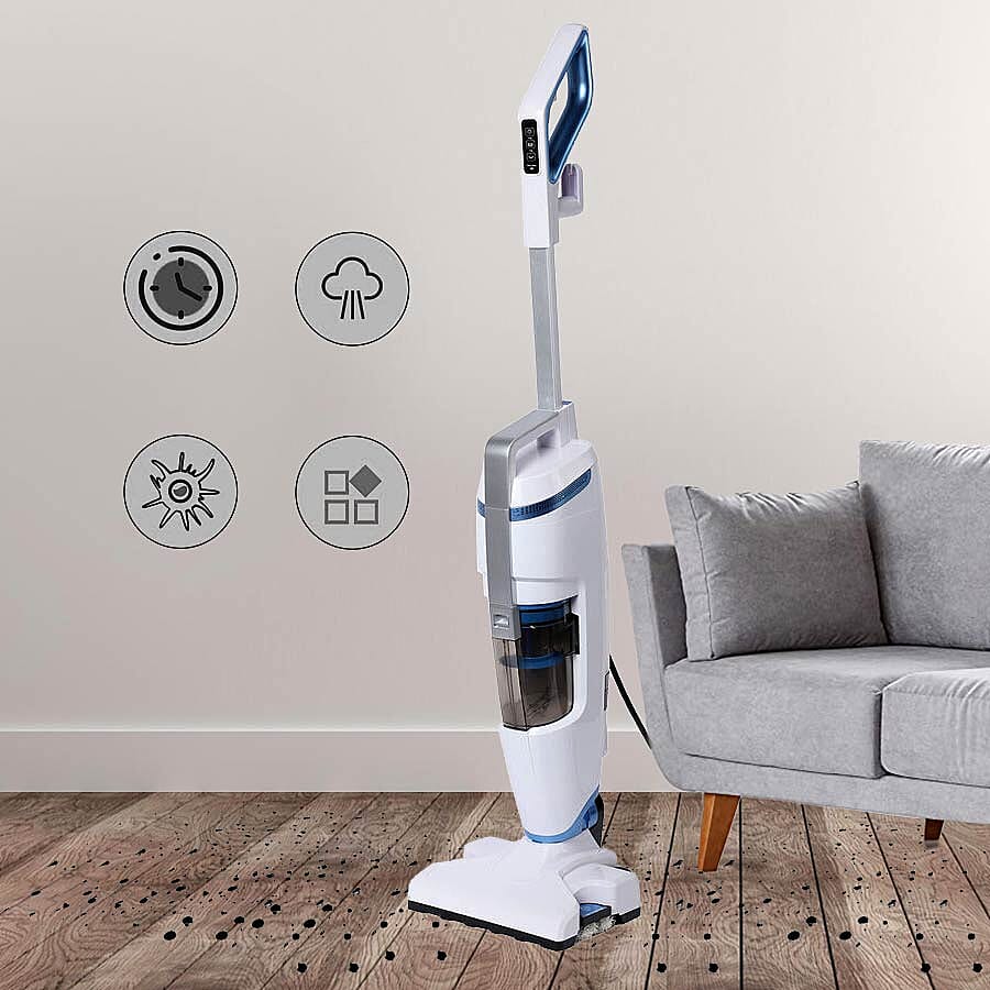 Homesmart 2-in-1 Steam Vacuum Cleaner (114x32x25cm) and Carpet Glider (25.65x23.54x4.18cm)