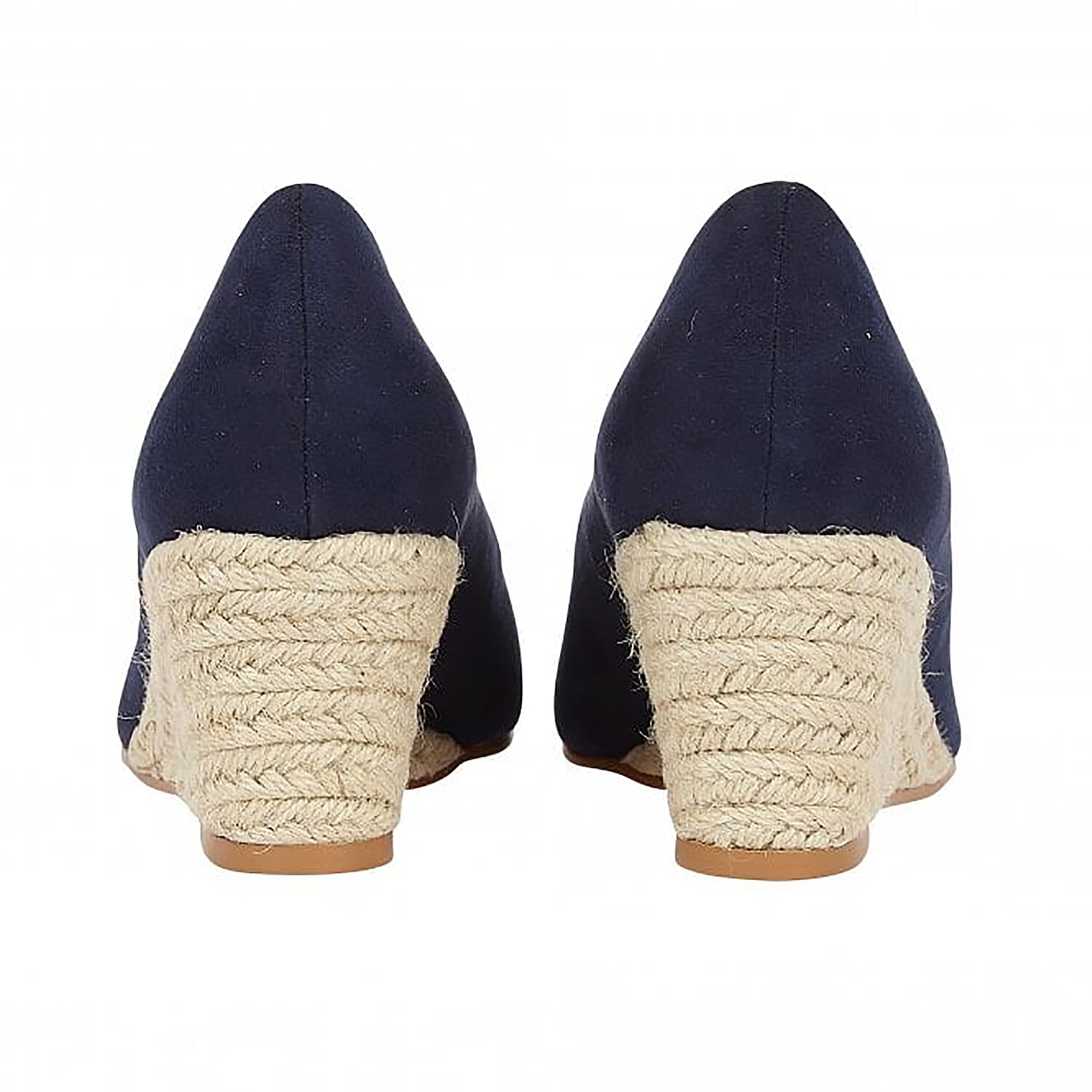 Lotus Bianca Wedge Shoes in Navy Colour