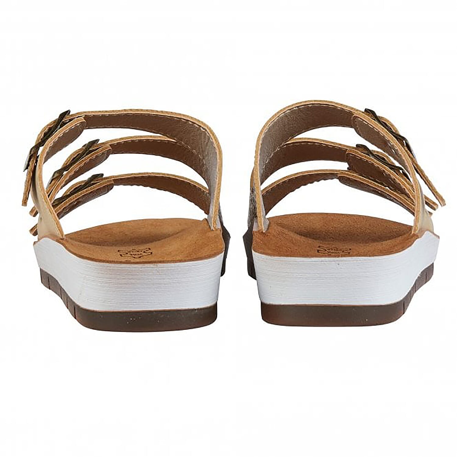 Lotus Gold & Leopard-Print Turin Mule Sandals (Size 4)