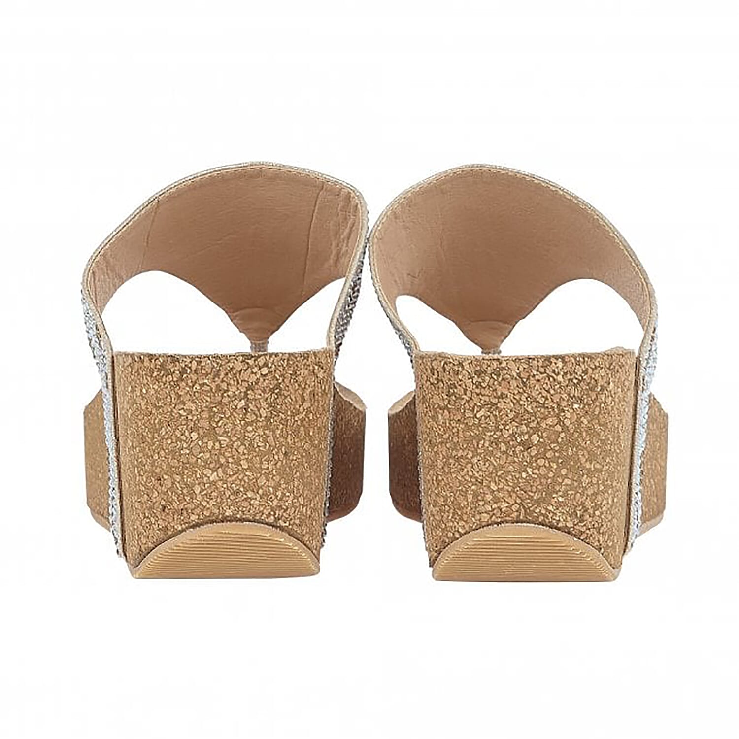 Lotus Patsy Toe Post Wedge Sandals in Gold Colour