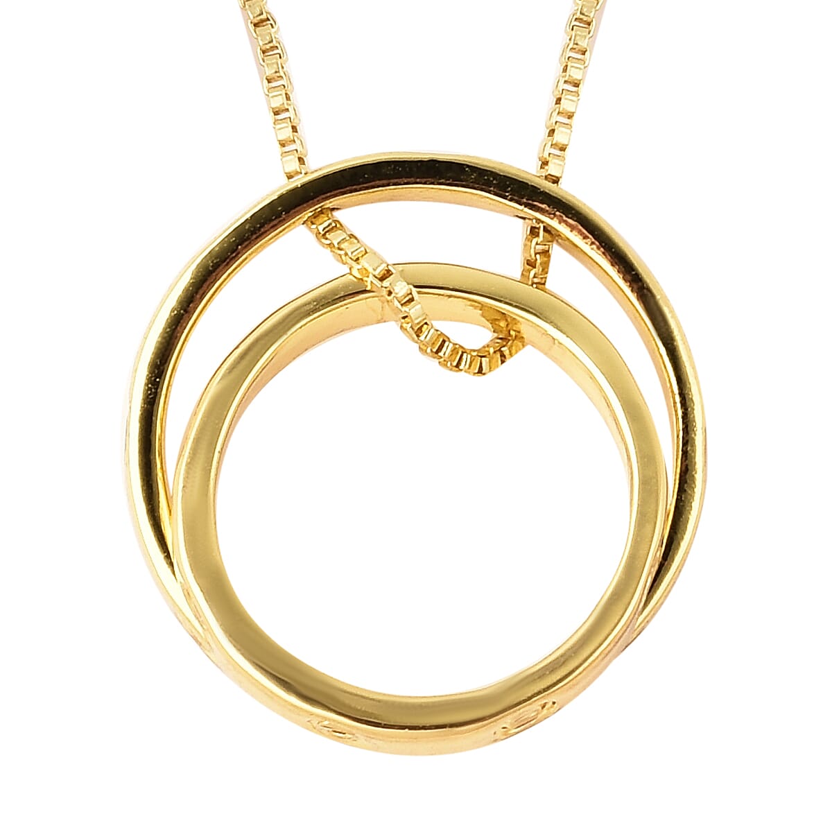 Designer Inspired- 2 Piece Set Earrings (with French Clip) and Necklace (Size 20 with 2 inch Extender) in Yellow Gold Tone