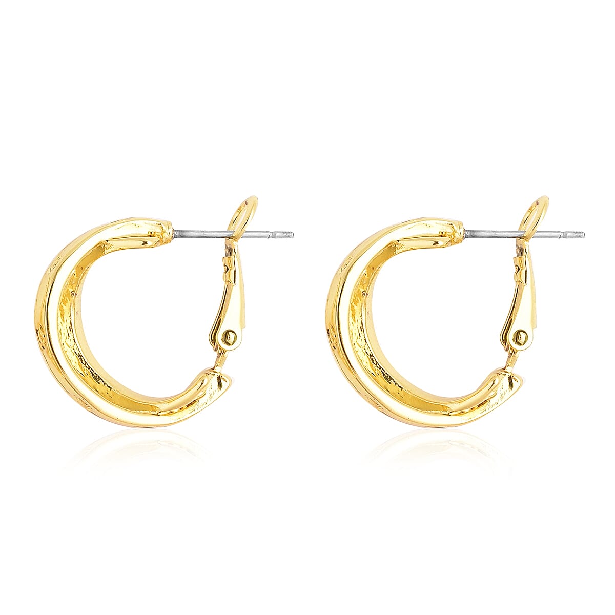 Designer Inspired- 2 Piece Set Earrings (with French Clip) and Necklace (Size 20 with 2 inch Extender) in Yellow Gold Tone