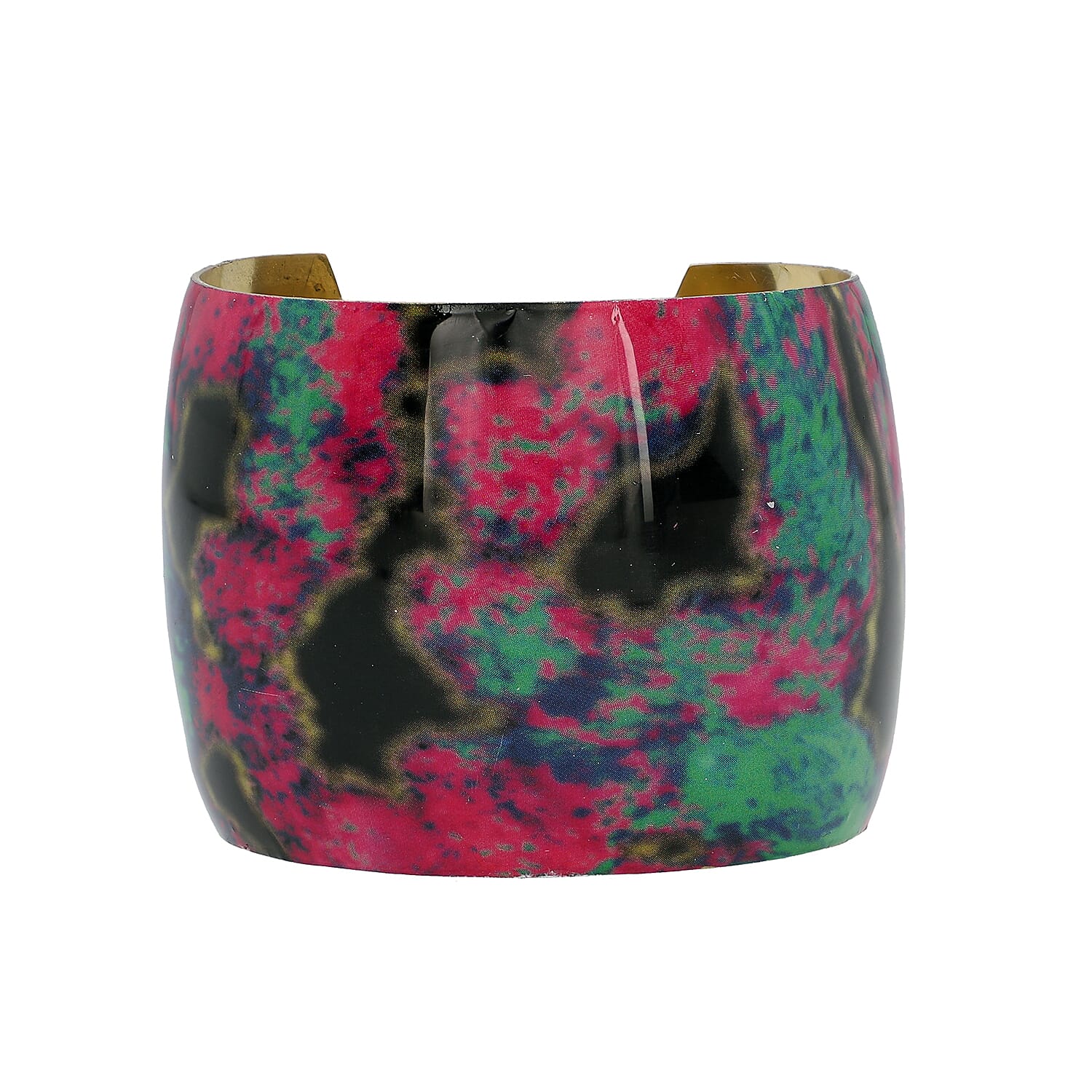 Meena Work Antique Cuff Bangle (Size 7) in Multi