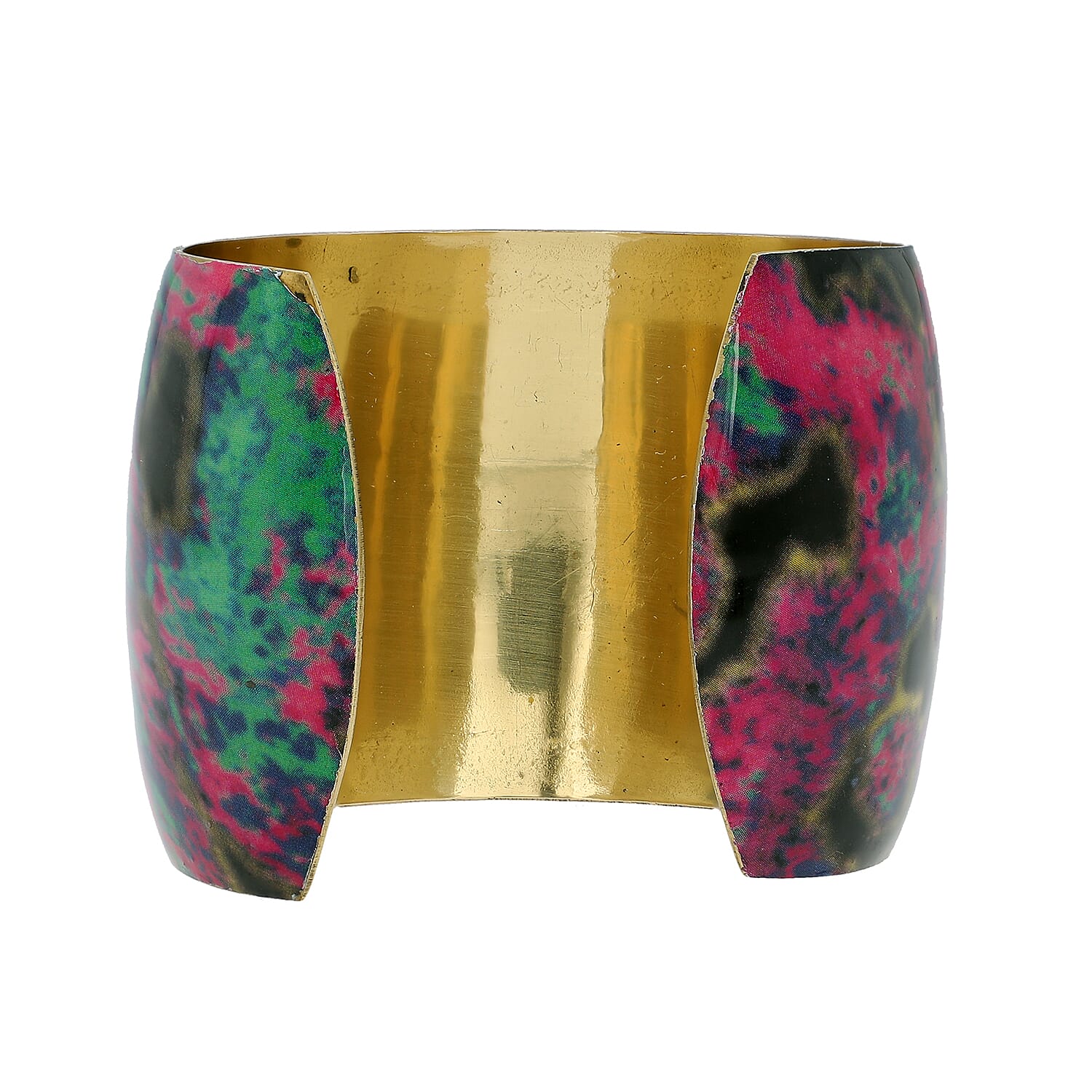 Meena Work Antique Cuff Bangle (Size 7) in Multi