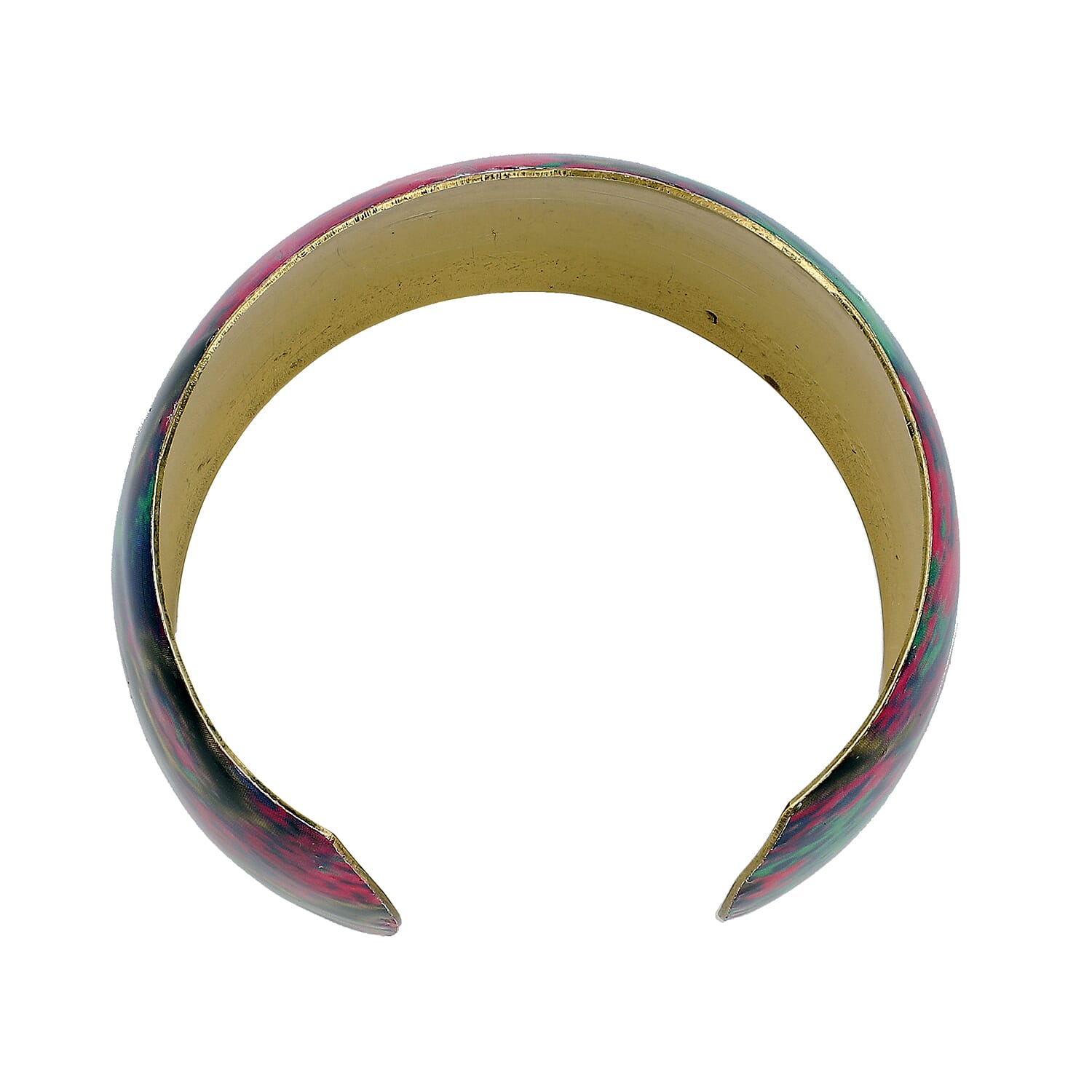 Meena Work Antique Cuff Bangle (Size 7) in Multi