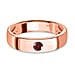 Mozambique Garnet Ring in Rose Gold Overlay Sterling Silver