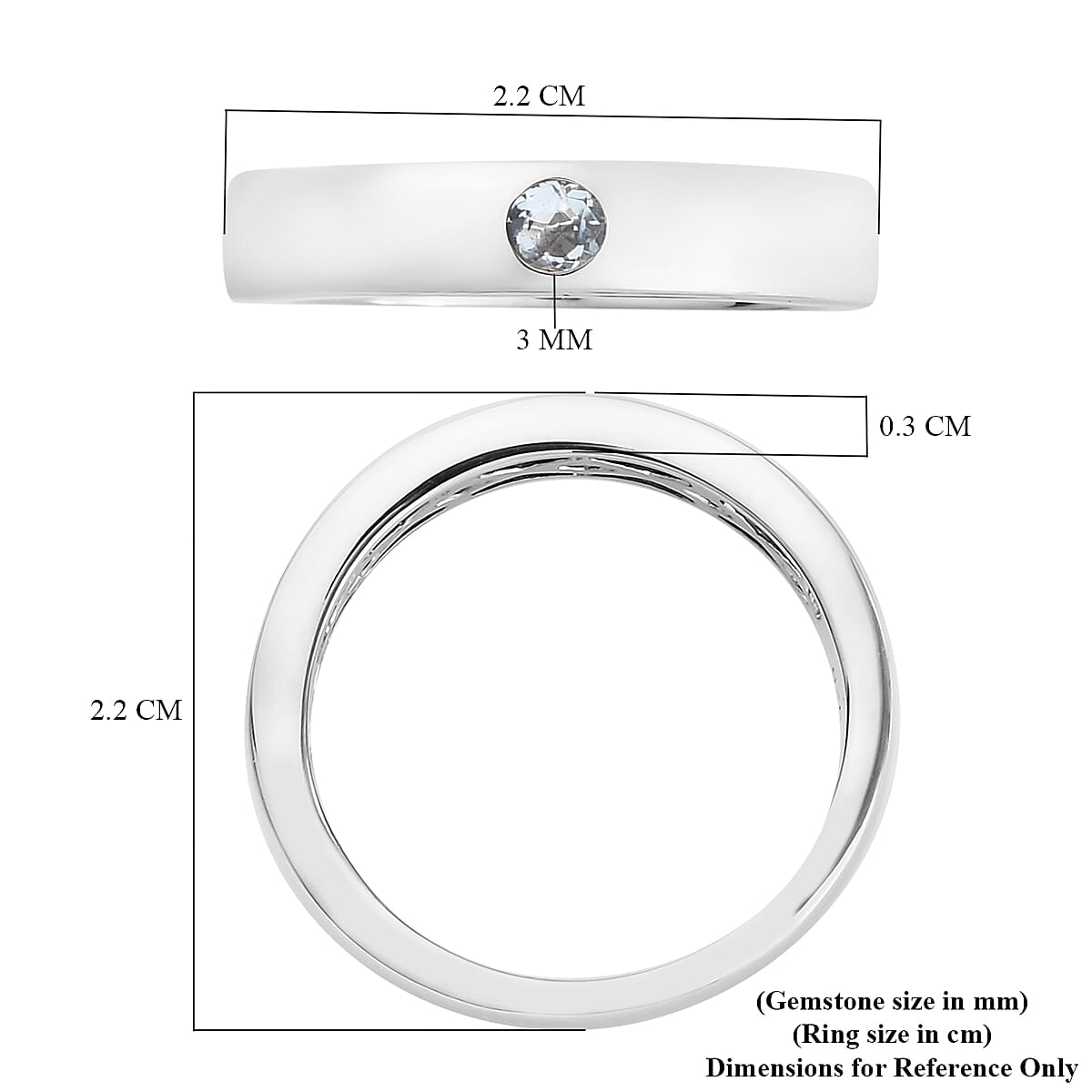 Espirito Santo Aquamarine Ring in Platinum Overlay Sterling Silver