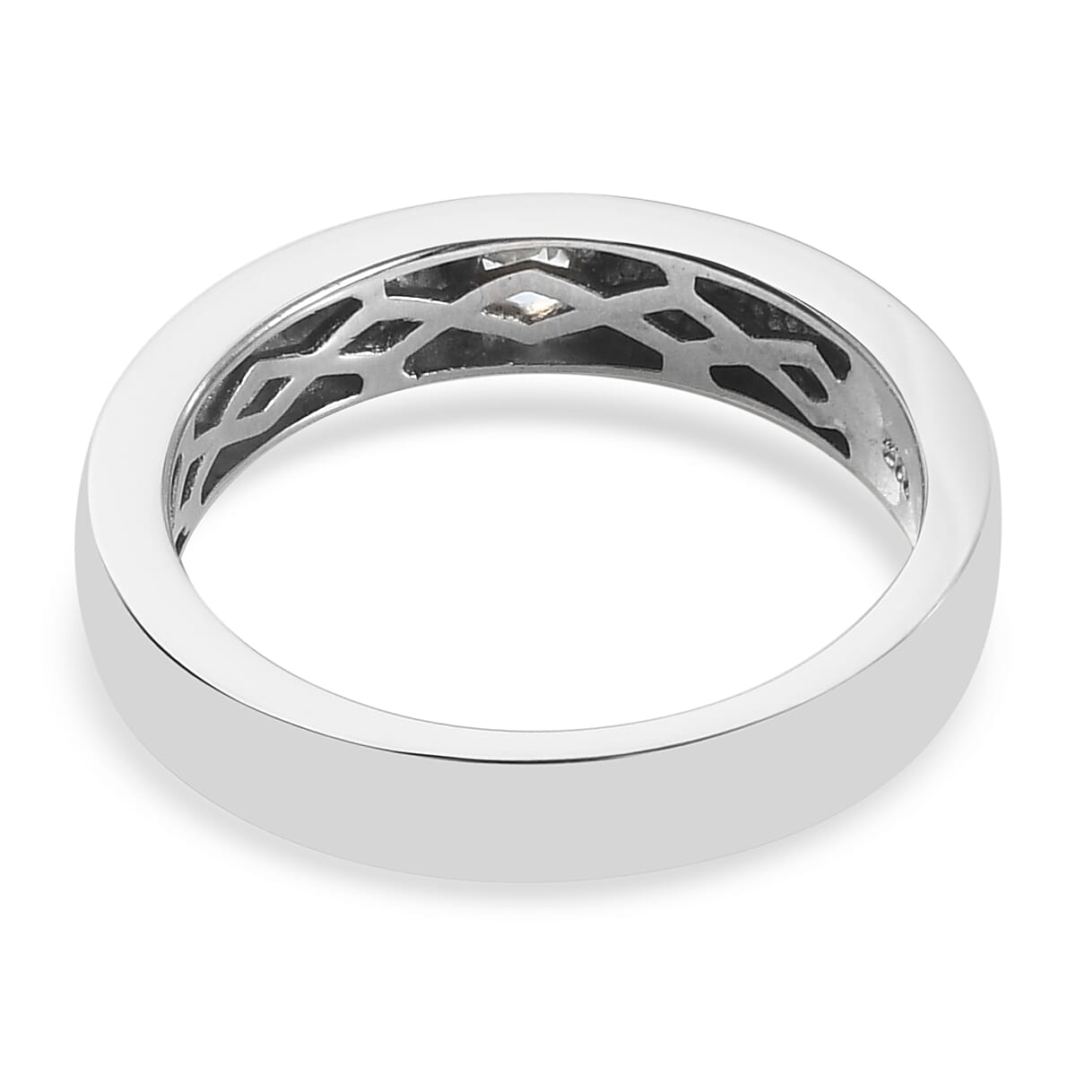 Espirito Santo Aquamarine Ring in Platinum Overlay Sterling Silver Espirito Santo Aquamarine Ring in Platinum Overlay Sterling Silver