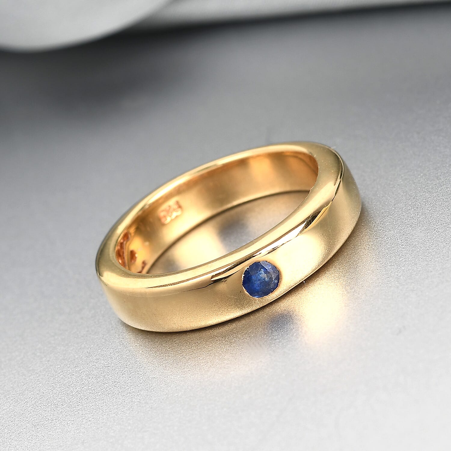Masoala Sapphire (FF) in 14K Gold Overlay Sterling Silver Ring