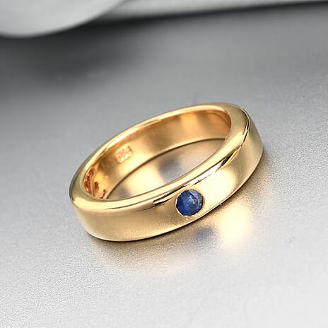 Masoala Sapphire (FF) in 14K Gold Overlay Sterling Silver Ring