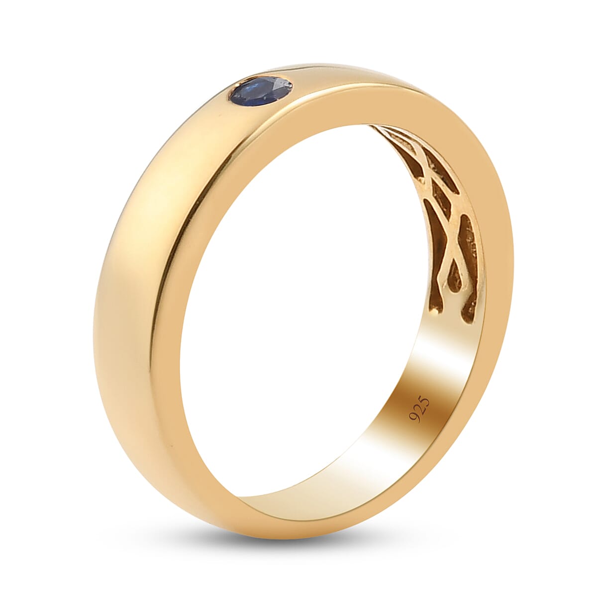 Masoala Sapphire (FF) in 14K Gold Overlay Sterling Silver Ring