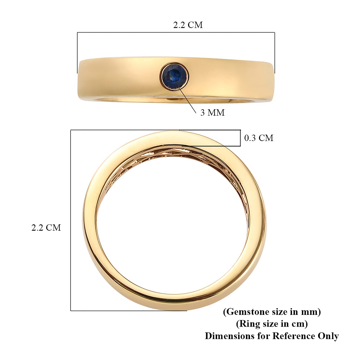 Masoala Sapphire (FF) in 14k Gold Overlay Sterling Silver Ring