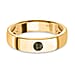 Solitaire Band Ring in 14K Gold Overlay Sterling Silver