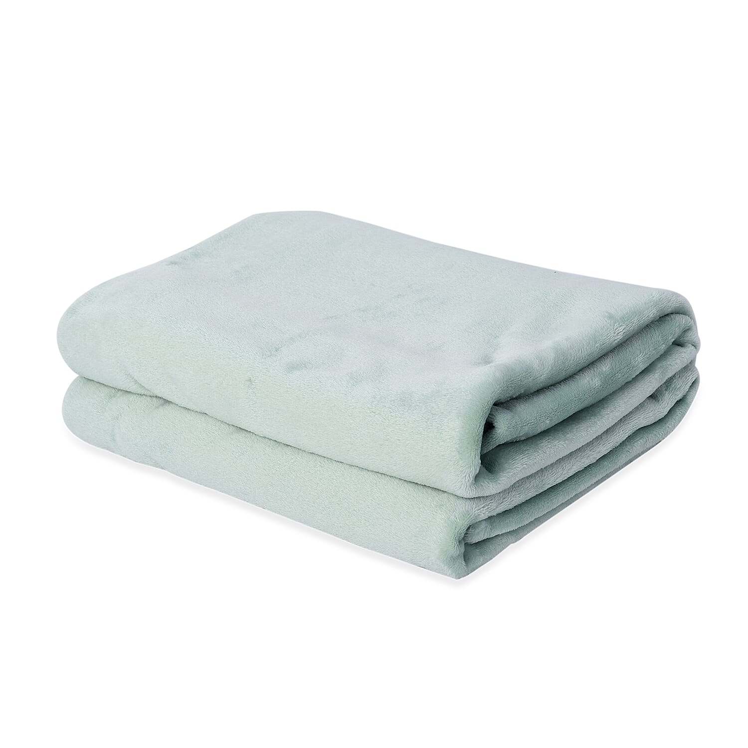 One Time Deal - Supersoft Coral Fleece Blanket 150x200 cm - Mint Green