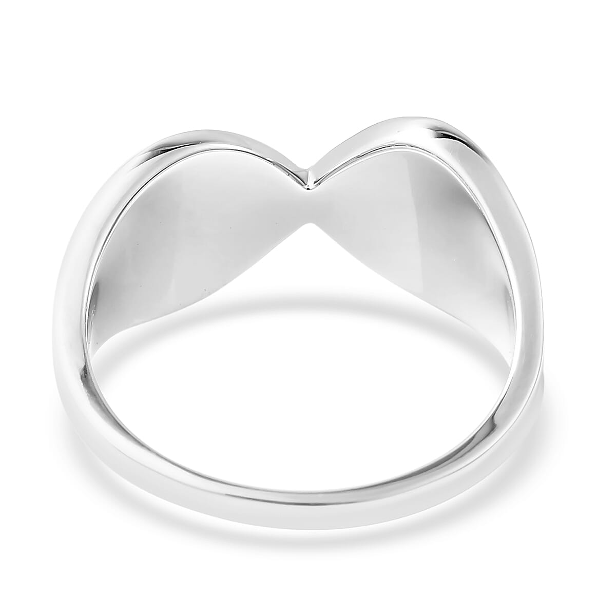 RACHEL GALLEY Sandblast Collection Rhodium Overlay Sterling Silver Infinity Design Ring