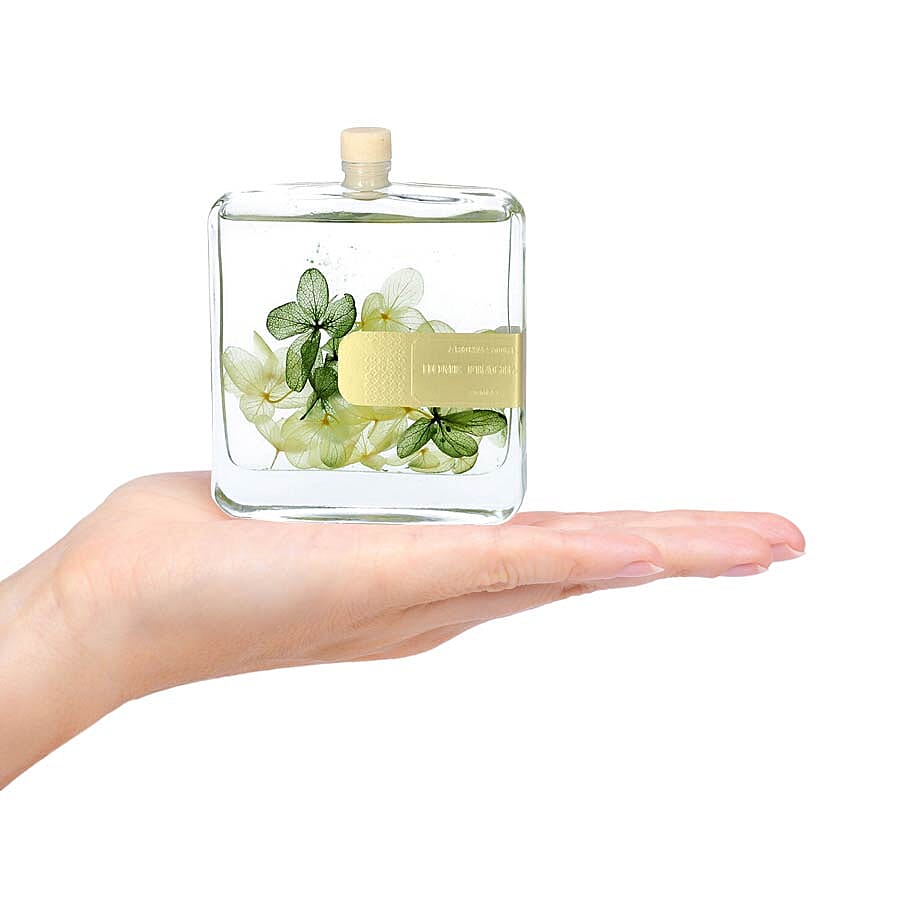 The 5th Season - 100ml Square Diffuser with Real Flowers - Yellow & Green (Fragrance Cold Water)