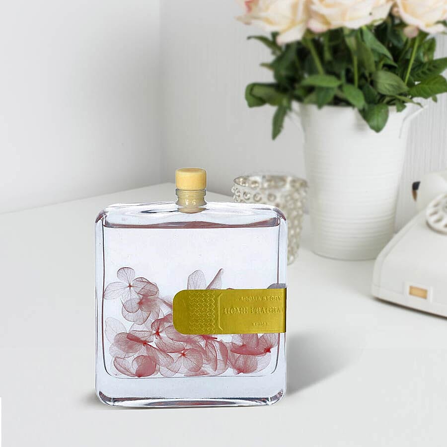 The 5th Season - 100ml Square Diffuser with Real Flowers - Pink (Fragrance Tresor In Love)
