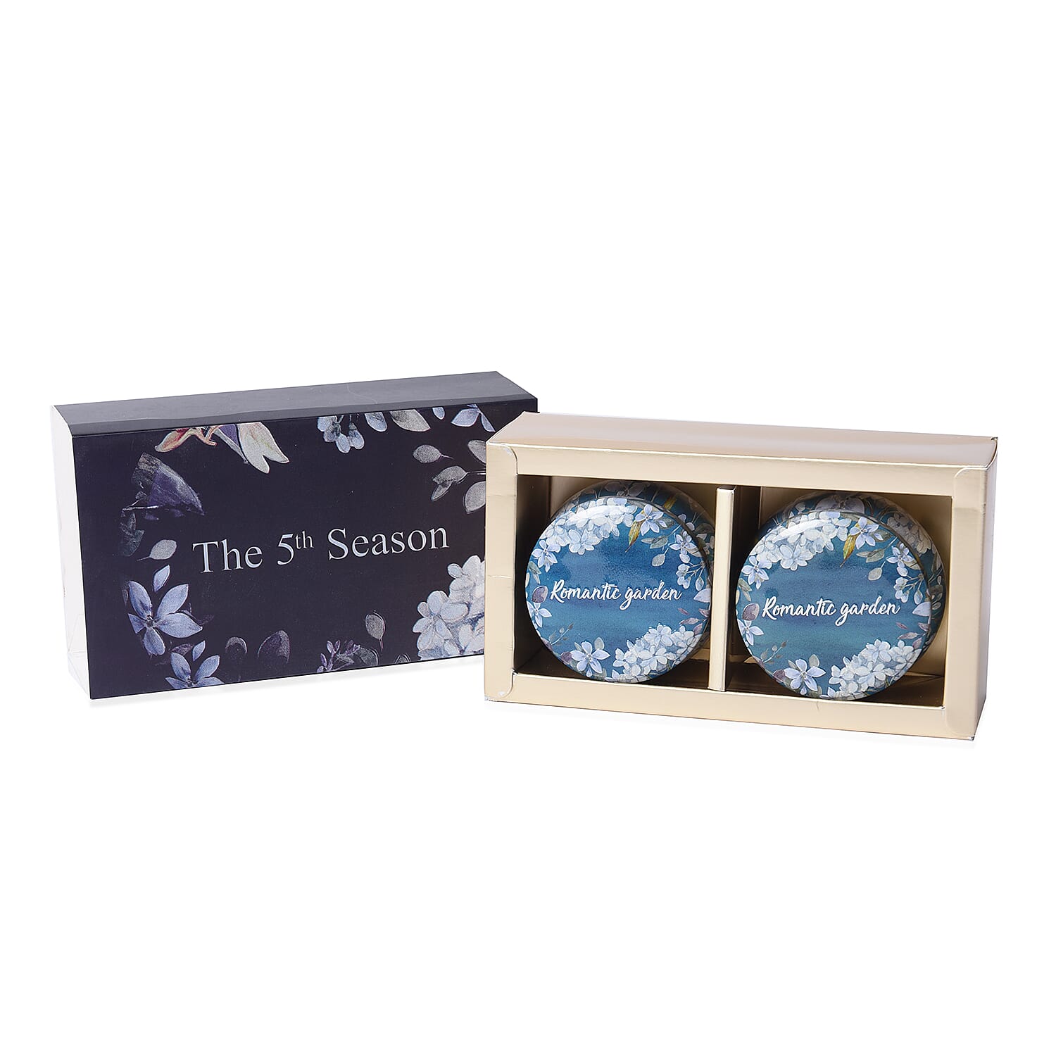 The 5th Season Set of 2 Scented Candle in Luxury Gift Box - Blue