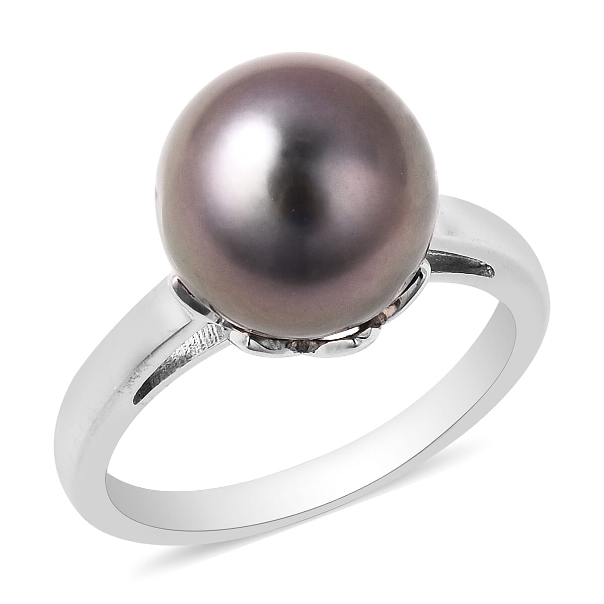 Galatea Pearl - Tahitian Pearl Ring in Sterling Silver