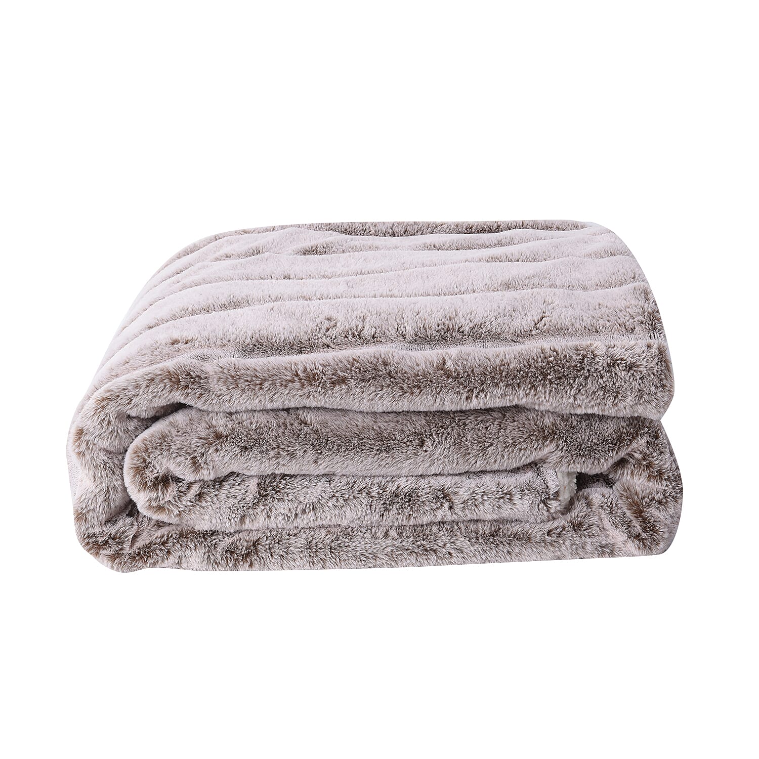 Super Soft Tip Dye Embossed Faux Fur Sherpa Blanket (150x200cm)
