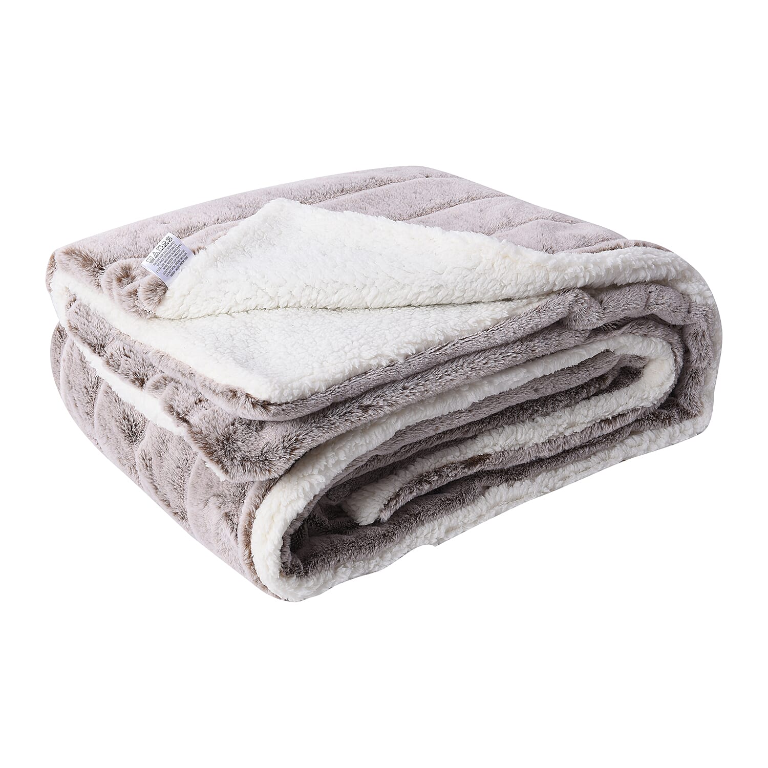 Super Soft Tip Dye Embossed Faux Fur Sherpa Blanket (150x200cm)