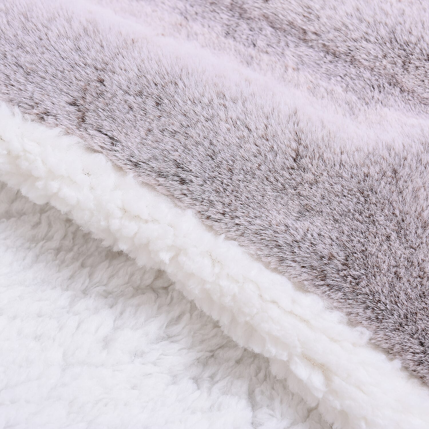Super Soft Tip Dye Embossed Faux Fur Sherpa Blanket (150x200cm)