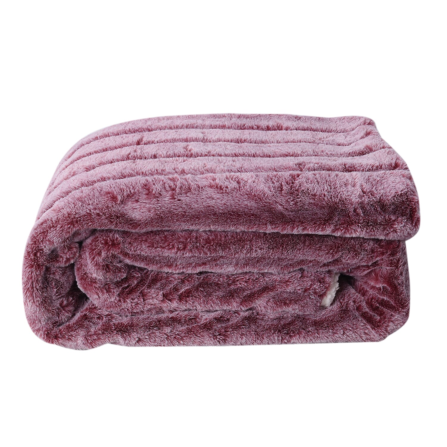 Super Soft Tip Dye Embossed Faux Fur Sherpa Blanket (150x200cm)